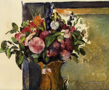  Fleurs Tableau - Fleurs dans un vase Paul Cézanne